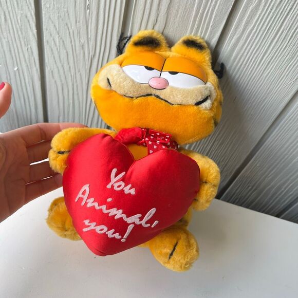Vintage 1981 Dakin Garfield Plush “You Animal, You!” Korea Tag 9” - Picture 5 of 10